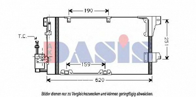 AKS DASIS 152150n -  Конденсатор, кондиционер